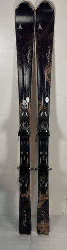Used Women's Atomic Cloud 7 156cm Skis With Atomic XTL 9 bindings