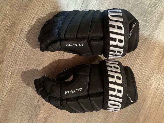 Black Senior Warrior 13" Alpha Pro Gloves