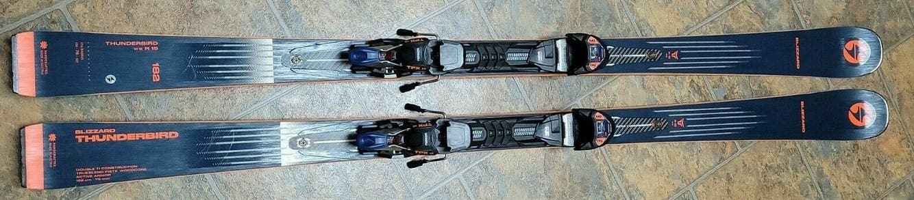 2022 Blizzard Thunderbird R15 WB Frontside Carving Skis 182 w/ TPX12 bindings