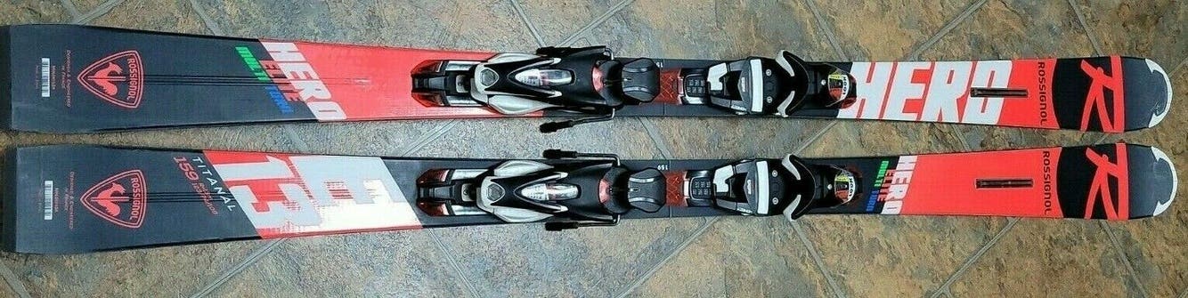 Rossignol Hero Elite Multi Turn MT 159 cm Skis w/bindings Excellent Condition
