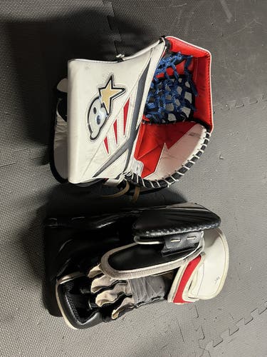 Red Used Regular Sub Zero 3 Pro Glove and Blocker Set