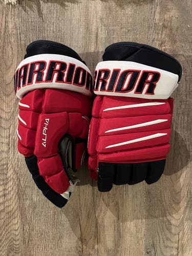Red Senior Warrior 14" Pro Stock Alpha Pro Gloves