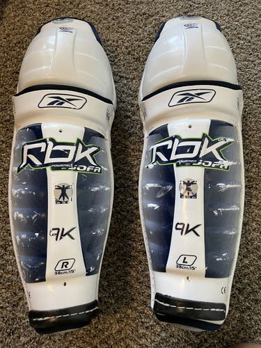 Senior Reebok Pro Stock 9K Shin Pads 15”