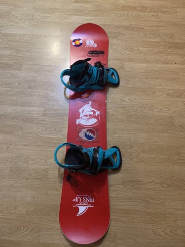 Snowboard And Burton Custom Bindings