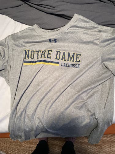 Notre Dame team issued practice shirt