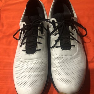 Johnston Murphy White Used Men's Size 9.5 (Women's 10.5) Golf Shoes