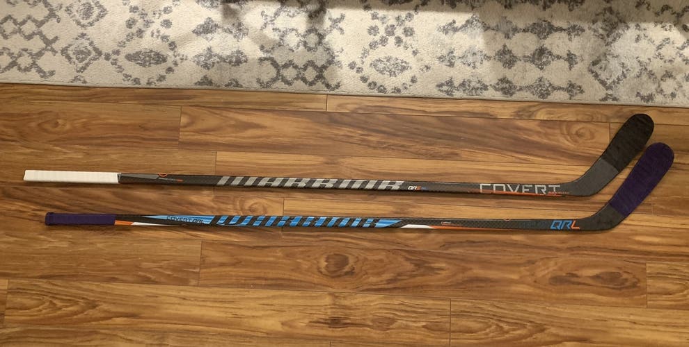 Two Warrior Pro Stock Sticks - Anthony Cirelli and Alex Killorn