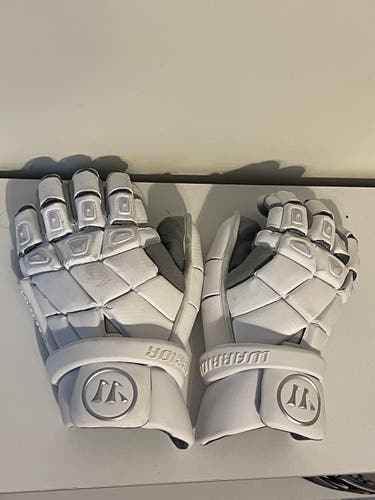 White Warrior Nemesis Pro Lacrosse Goalie Gloves 13"