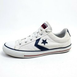 Converse Star Player EV Ox Mens 11 Shoes 136931C Cream Color Blue Canvas Sneaker