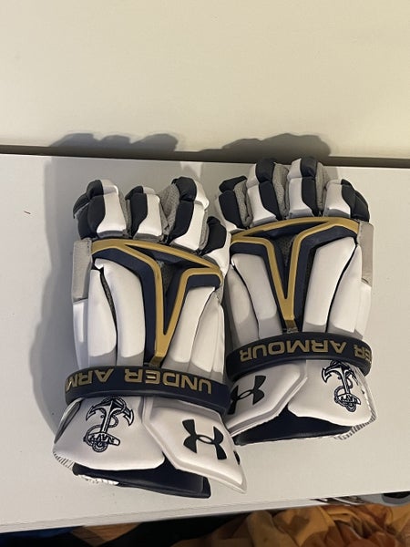 Brand New NAVAL ACADEMY Under Armour BioFit Lacrosse Gloves