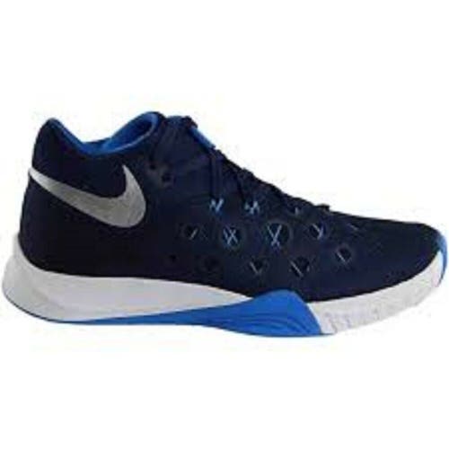 NIB Nike Zoom Hyperquickness TB Basketball Shoes Mid-Navy Boy's 4.5 Girl's 6.0