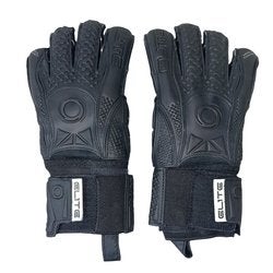 Used Elite Black Solo Soccer Goalkeeper Gloves 7