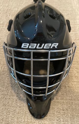 Black Junior Bauer NME 4 Goalie Mask