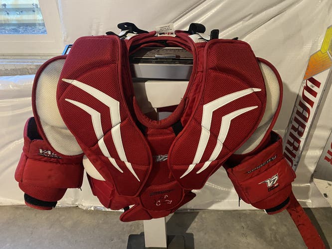 Used Large Vaughn Pro Stock Velocity V7 XF Pro Carbon Goalie Chest Protector