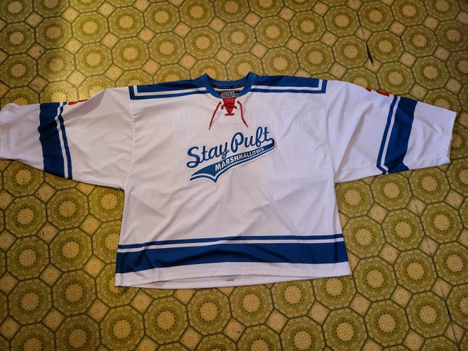 Stay Puft Marshmallow man inspired Goalie sized Jersey