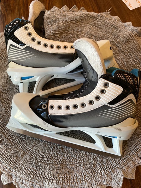 Used Bauer Regular Width Size 10 Reactor 6000 Goalie Skates
