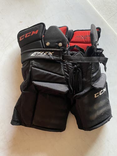 Black Junior Medium CCM  Goalie Pants