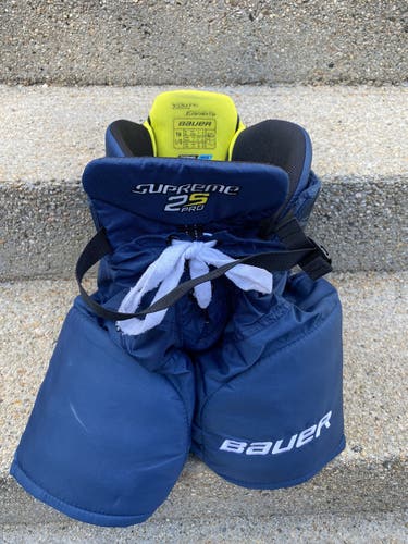 Blue Youth Large Bauer Supreme 2s Pro Hockey Pants