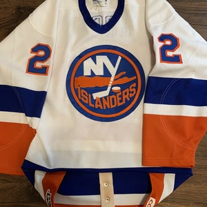 Rare 80’s Mike Bossy New York Islanders Authentic Cosby CCM NHL Hockey Jersey M