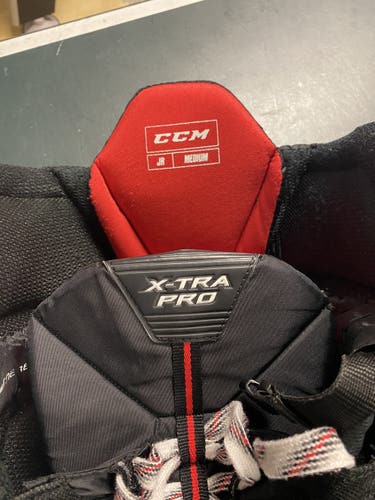 Black Junior Medium CCM Xtra pro Hockey Pants