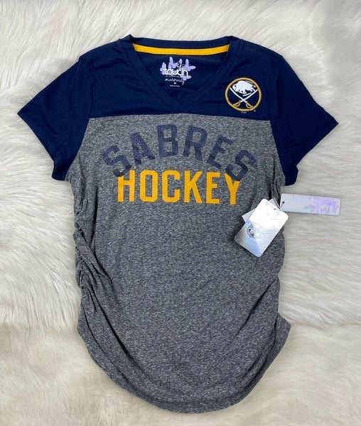 Toronto Maple Leafs NHL Long Sleeve Maternity Shirt Cinched Waist Blue  Women's L | SidelineSwap