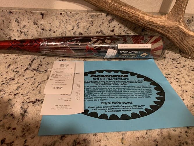 NIW 2022 DeMarini Voodoo One 32/29 (-3) 2 5/8" BBCOR Baseball Bat With Receipt