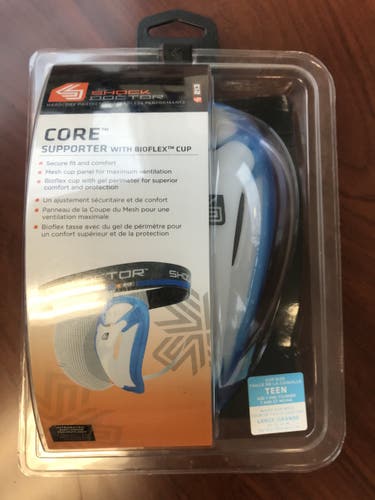 New Shock Doctor Core Supporter with Bioflex Cup-Teen (Waist30"-34")