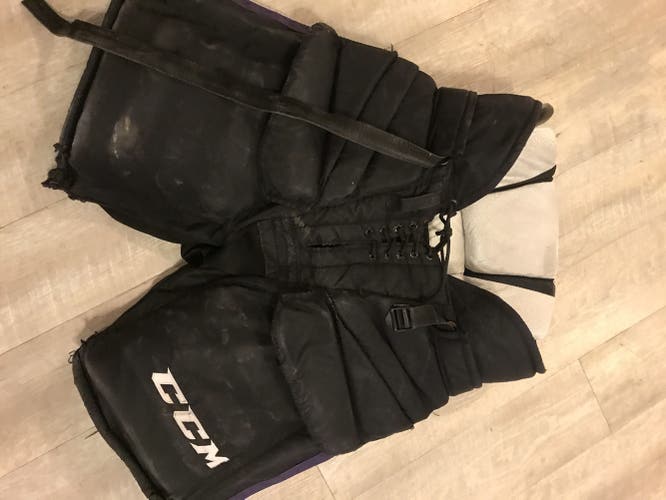 Black Senior Small CCM Goalie Pants