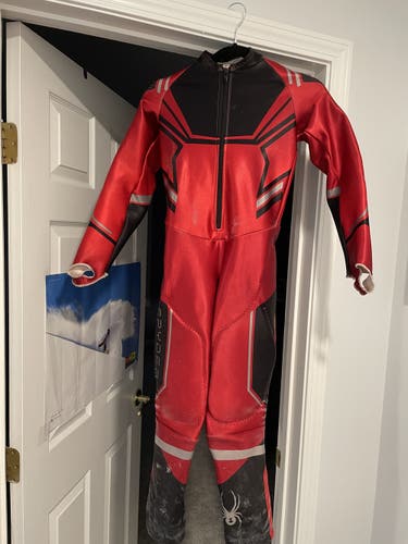 Unisex Used Small Kids (14/16) Spyder Ski Suit FIS Legal