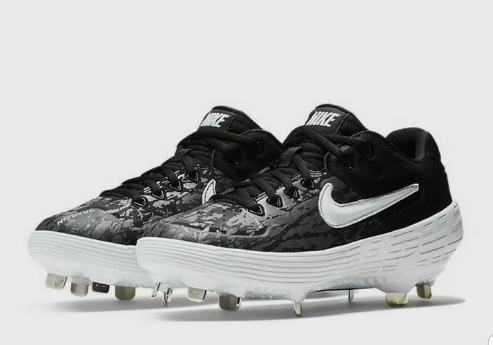 New Nike Alpha Huarache ELT Elite 2 Low Metal Baseball Cleats Size 7.5