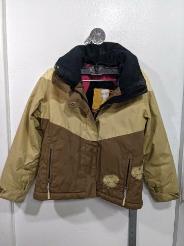 Orage Youth Ski/Board Jacket Size 7 (Youth Extra Small) Brown Used
