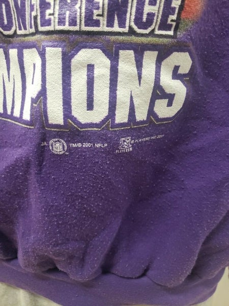 Vtg'01 Baltimore Ravens NFL AFC Conference Champs Tultex Sweatshirt XL