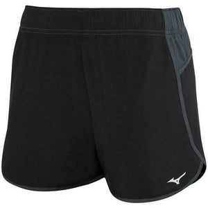 Mizuno Atlanta Cover Up Volleyball Short Women's XS Black Grey 440657
