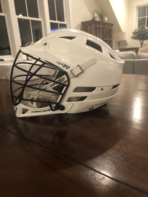 White Youth Used Player's Cascade CPV-R Helmet