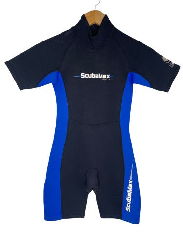 ScubaMax Childs Shorty Spring Wetsuit Kids Size 9-10 Island 2mm