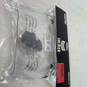 New Soldier Crystal Clear Universal Fit Football Visor