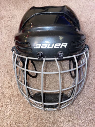 Black Used Large Bauer  True Vision I Helmet