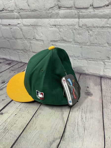 MLB Genuine Merchandise A’s Athletics Green And Yellow Ball Cap Size  MediumLarge