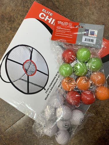 Like New Pop Up Practice Net + Practice Balls