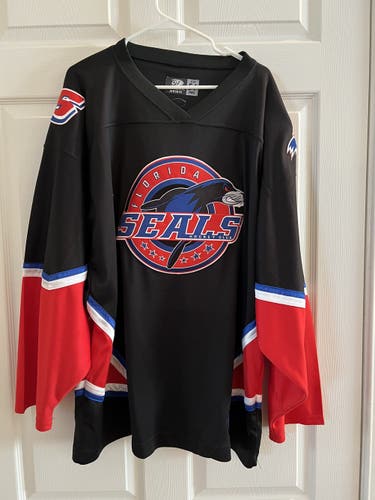 Authentic Orlando Seals Black size 54 Jersey Pro Stock