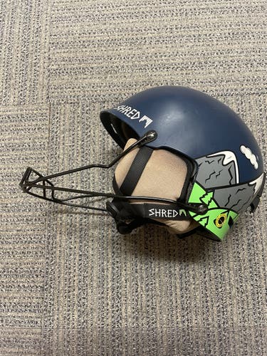 Shred Half Brain SL Helmet FIS Legal w chin guard size M-XL 57-61cm