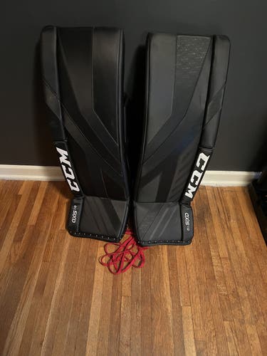 Black Used 34" CCM  Axis 1.9 Goalie Leg Pads