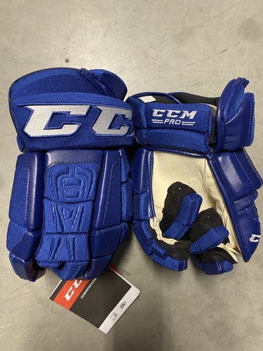New 14" Toronto Maple Leafs 3rd CCM CL Pro Stock Gloves