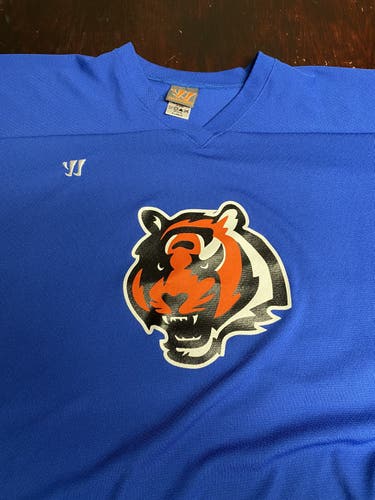 Tiger # 22Blue Used XL Warrior Pro Stock Jersey
