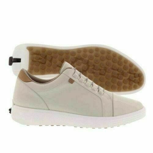 NEW MENS ZEROTIE BACKSWING BLUCHER BEIGE WATER RESISTANT LEATHER GOLF SHOES 11