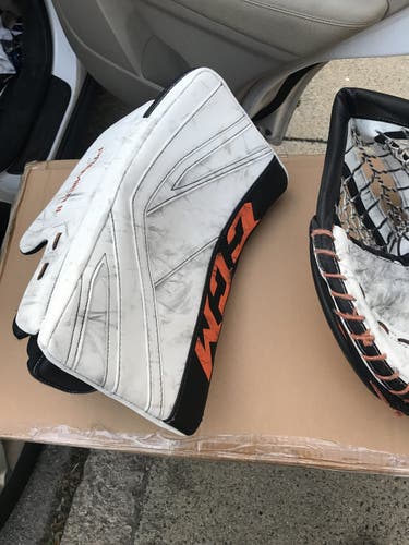 CCM full right Blocker and Glove (glove on right hand)