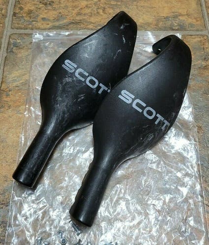 Scott Slalom Ski Pole Hand Guards Black Punch Covers