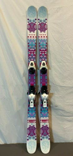 K2 Missy 149cm 102-75-96 Twin-Tip Rocker Girl's Skis w/Atomic DIN 7.5 Bindings