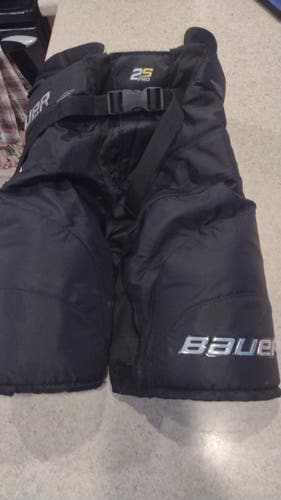 Black Junior Used Medium Bauer Supreme 2s Pro Hockey Pants