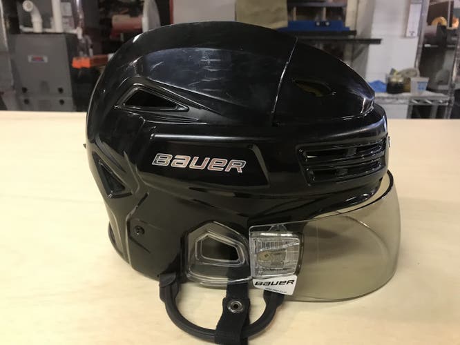 Black Used Large Bauer  Re-Akt 200 Helmet